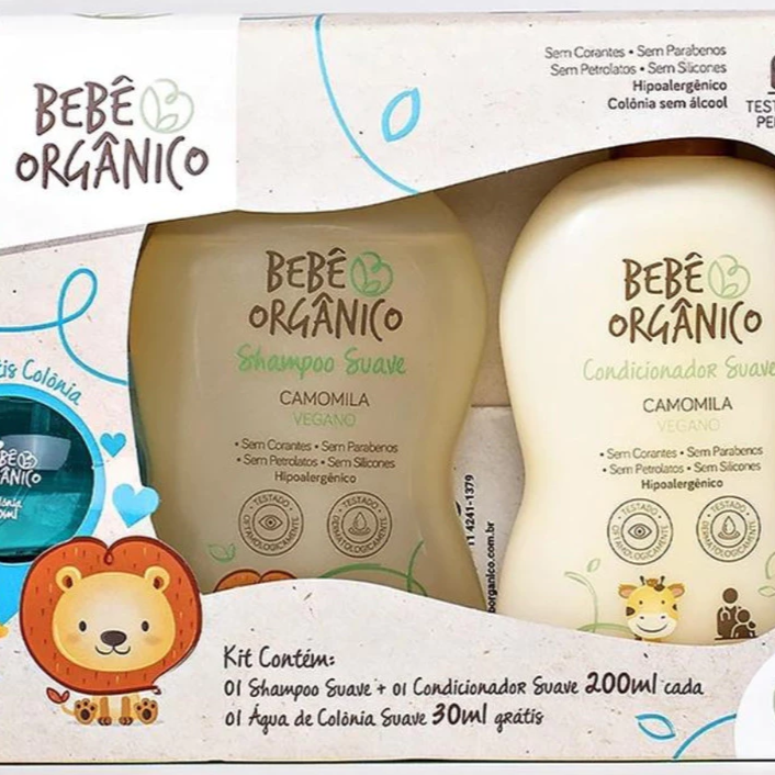 Kit Banho Bebê Orgânico